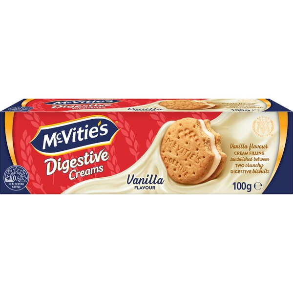 McVitie's Digestive Cream Biscuits Vanilla 100g