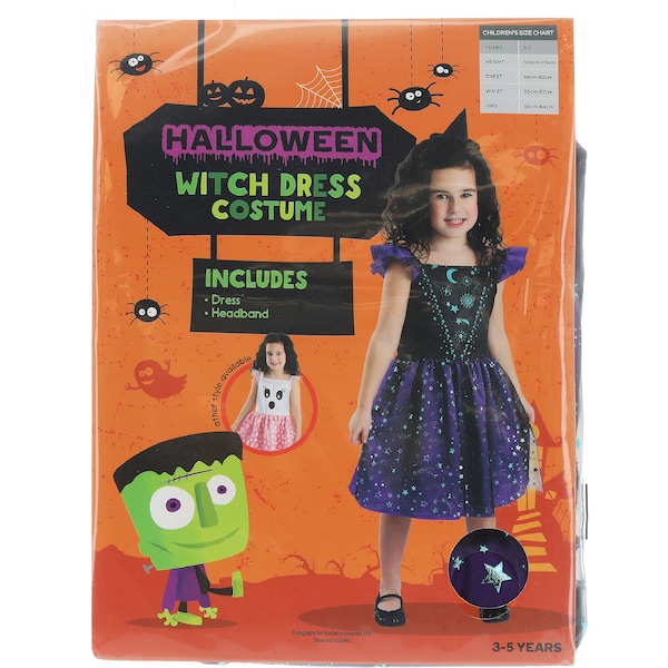 Halloween Witch Dress Costume 3-5 Years each