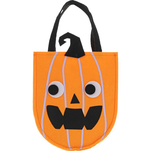 Halloween Felt Tote Bag Pumpkin each