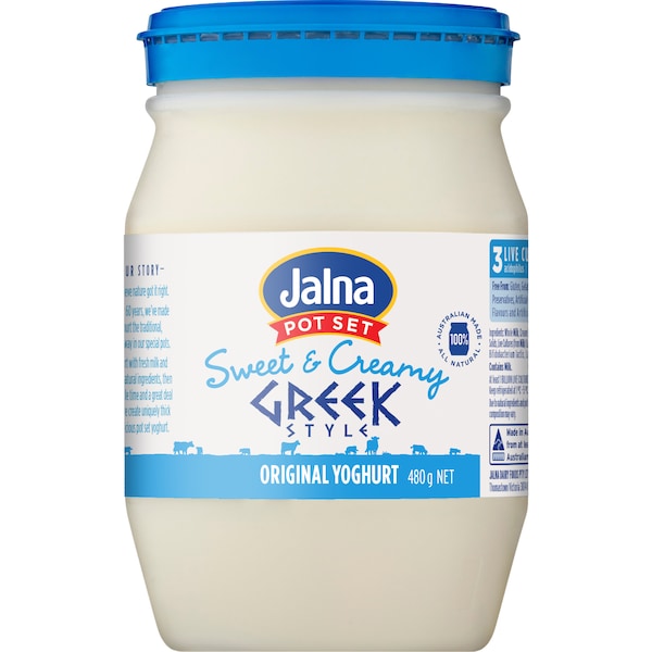 Jalna Pot Set Sweet & Creamy Greek Style Yoghurt 480g