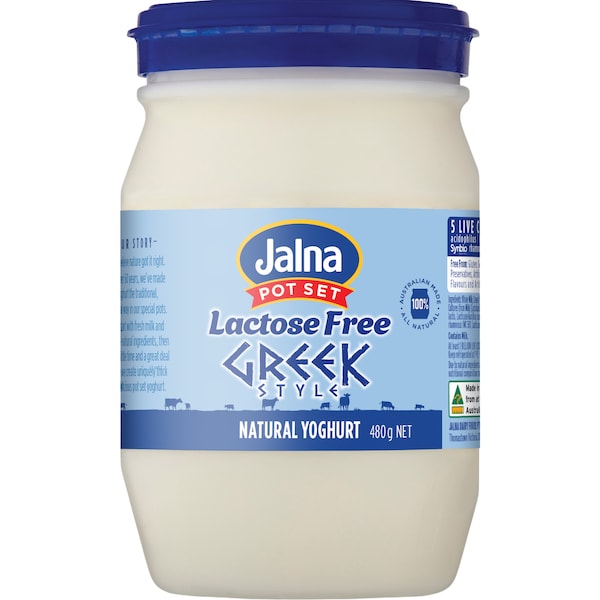 Jalna Lactose Free Greek Style Natural Yoghurt 480g