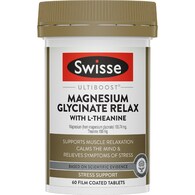 Swisse Ultiboost Magnesium Glycinate Relax L-Theanine Tablets
