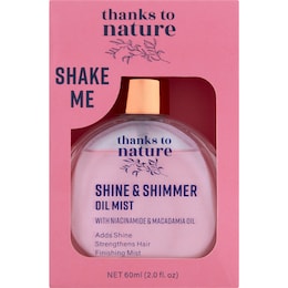 Thanks To Nature Shine & Shimmer Mist Niacinamide & Macadamia Oil 60mL – Woolworths