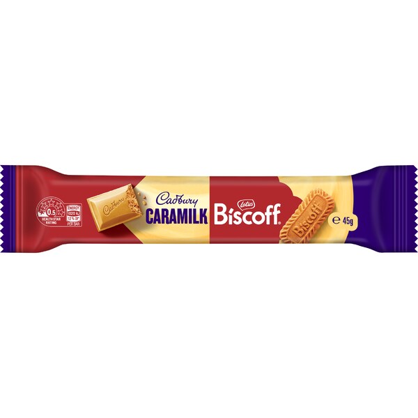 Cadbury Caramilk Biscoff Chocolate Bar 45g