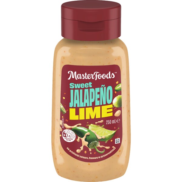 Masterfoods Sweet Jalapeno & Lime Sauce 250mL
