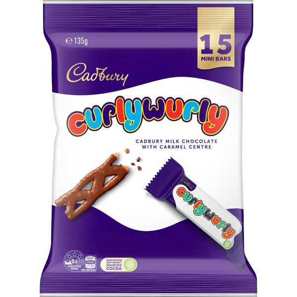 Cadbury Curly Wurly Mini Bars 15 pack