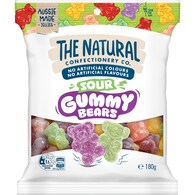 The Natural Confectionery Co. Sour Gummy Bears Lollies