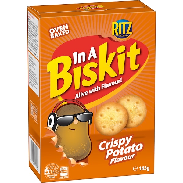 In A Biskit Ritz Crispy Potato Crackers 145g