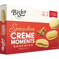 Bisko Bakehouse Creme Moments Shortbread With Speculoos Cream Filling
