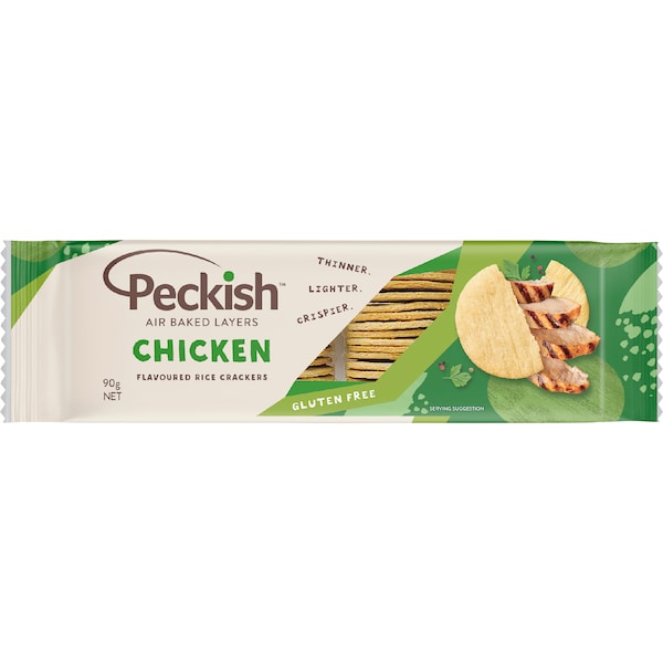 Peckish Rice Crackers Chicken 90g