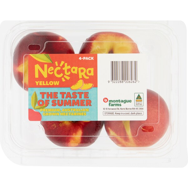 Nectara Nectarines Yellow 4 pack