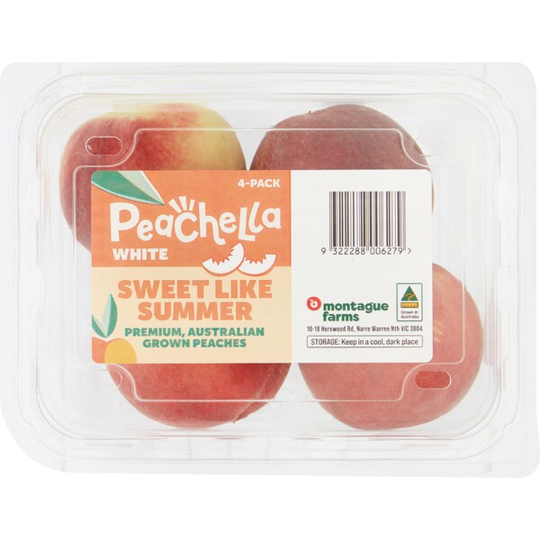 Peachella Peaches White 4 pack
