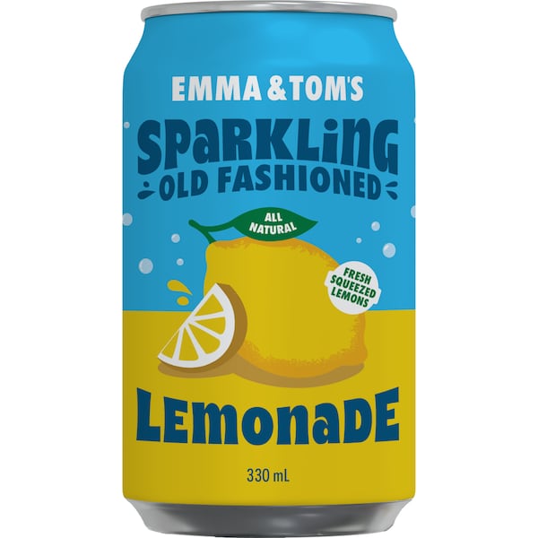 Emma & Tom's Sparkling Old Fashioned Lemonade Can 330mL