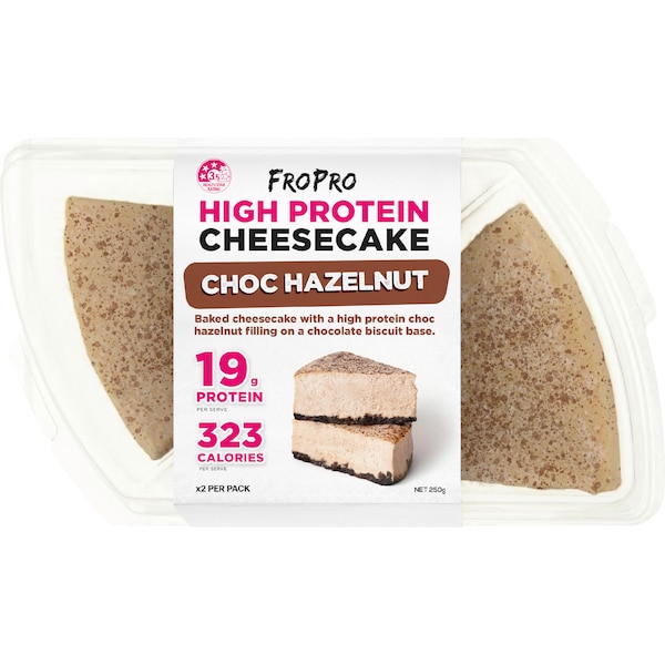 FroPro High Protein Cheesecake Choc Hazelnut 250g 2 pack