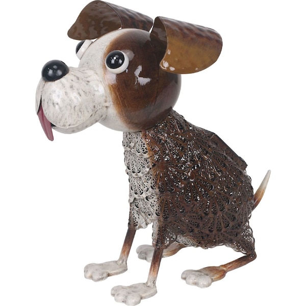Green Gardener Solar Metal Dog Jack Russell each