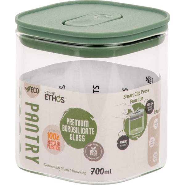 Urban Ethos Glass Pantry Canister 700mL each