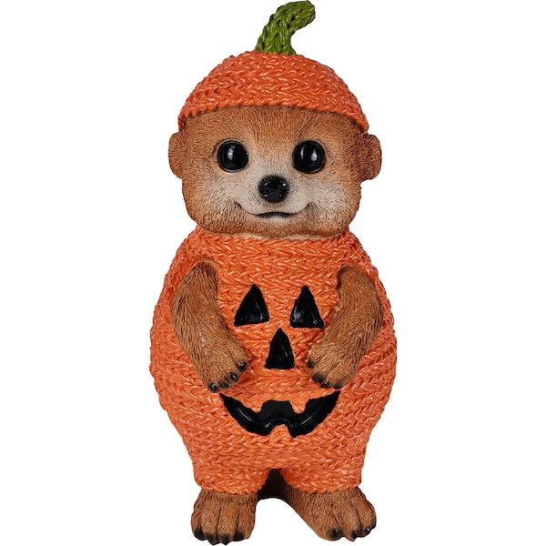 Mirabella Meerkat Figurine Pumpkin each