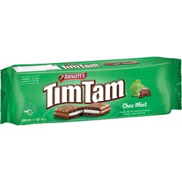 Arnott's Tim Tam Choc Mint Biscuits 165g – Woolworths