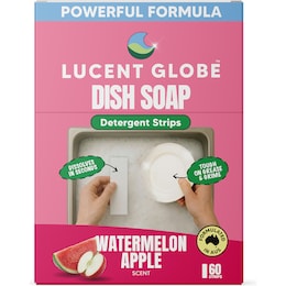 Lucent Globe Dish Soap Sheets Watermelon Apple 60 pack – Woolworths