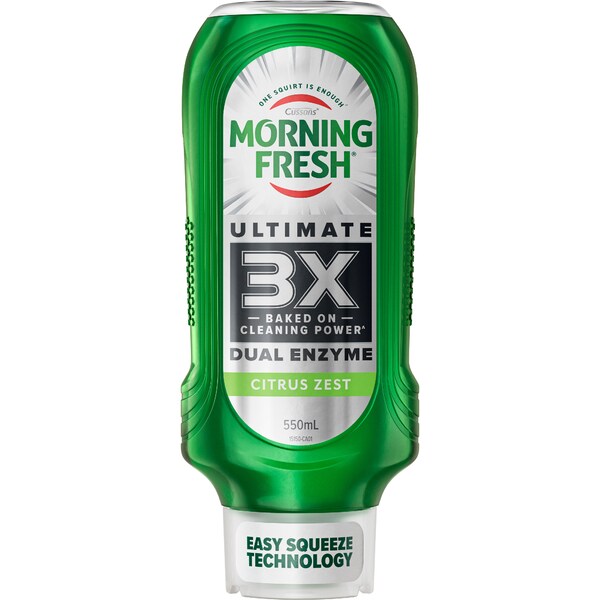 Morning Fresh Ultimate Easy Squeeze Dishwashing Liquid Citrus Zest 550mL