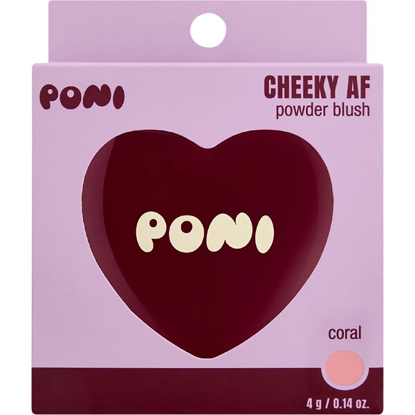 Poni Cheeky AF Powder Blush Coral 4g