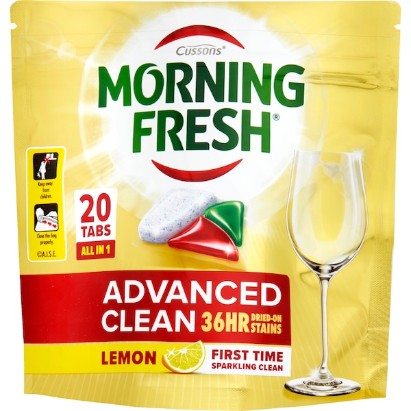 Morning Fresh Advanced Clean Dishwasher Tablets Lemon 20 pack