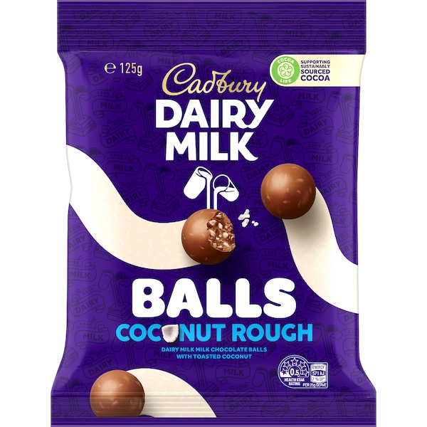 Cadbury Dairy Milk Chocolate Balls Coconut 125g