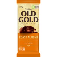 Cadbury Old Gold Roast Almond Dark Chocolate Block