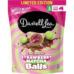 Darrell Lea Strawberry Matcha Balls 130g – Woolworths