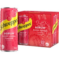 Schweppes Agrum Blood Orange Soft Drink Mixer Mini Cans