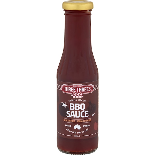 Three Threes BBQ Sauce 300mL