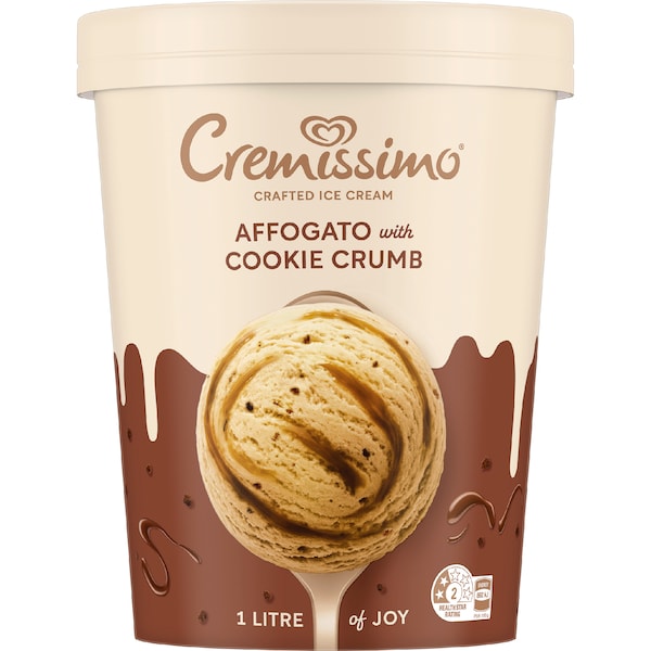 Cremissimo Crafted Ice Cream Affogato With Cookie Crumb 1L
