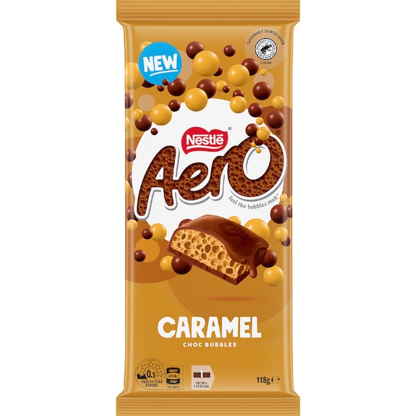 Aero Caramel Chocolate Block 118g