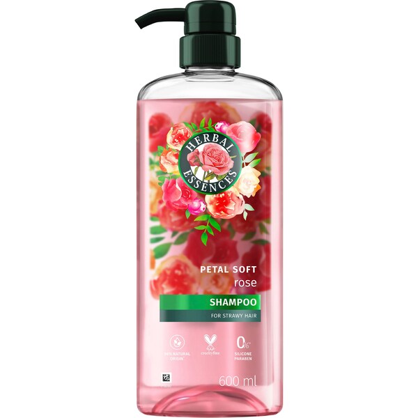 Herbal Essences Petal Soft Rose Shampoo 600mL