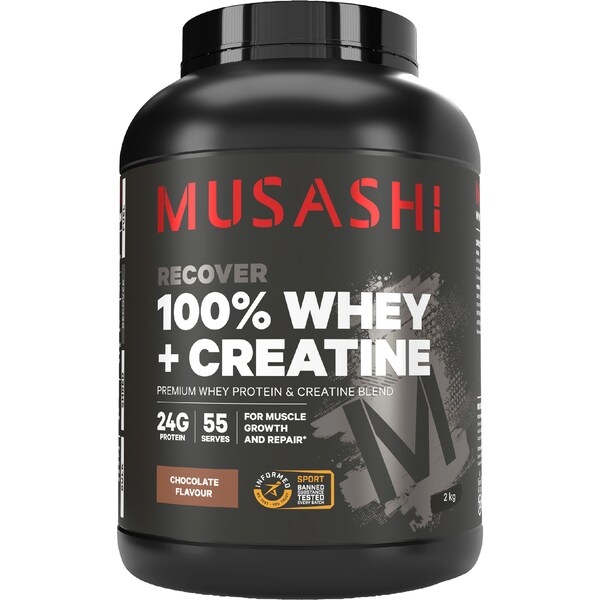 Musashi 100% Whey + Creatine Chocolate 2kg