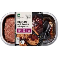 Woolworths Meatloaf With Sweet & Sticky Glaze