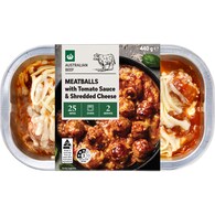 Woolworths Meatballs With Tomato Sauce & Cheese