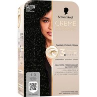 Schwarzkopf Creme Supreme 1-0 Natural Black Permanent Hair Dye