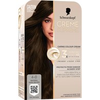 Schwarzkopf Creme Supreme 4-0 Natural Dark Brown Hair Dye Permanent