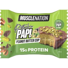 Muscle Nation Pistachio Papi Peanut Butter Cup 50g – Woolworths