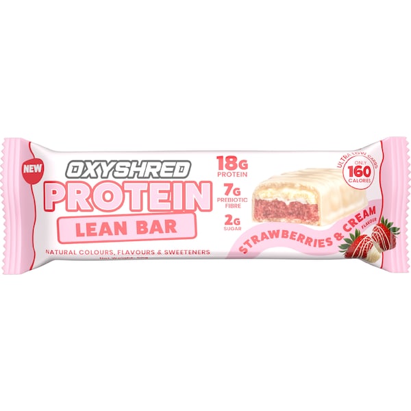 Oxyshred Protein Lean Bar Strawberries & Cream 50g