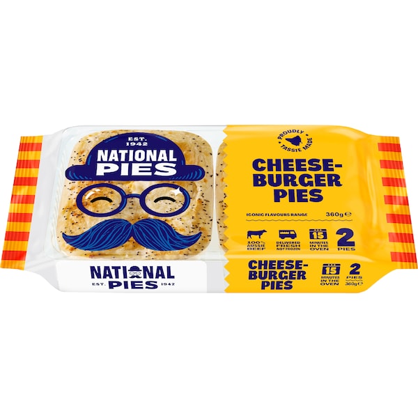 National Pies Cheeseburger Pies 2 pack