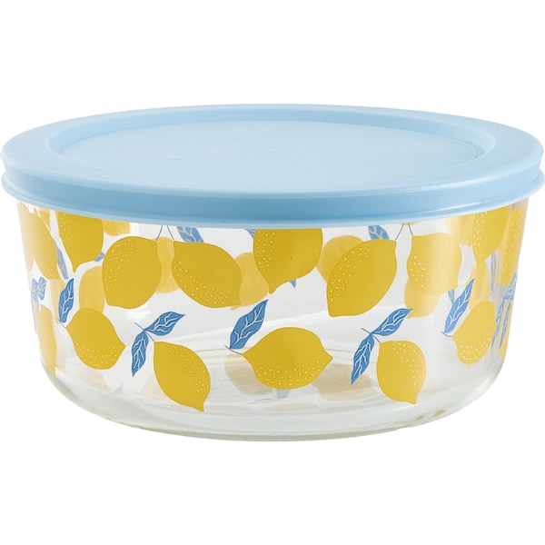 Mint Lemon Glass Container Large each
