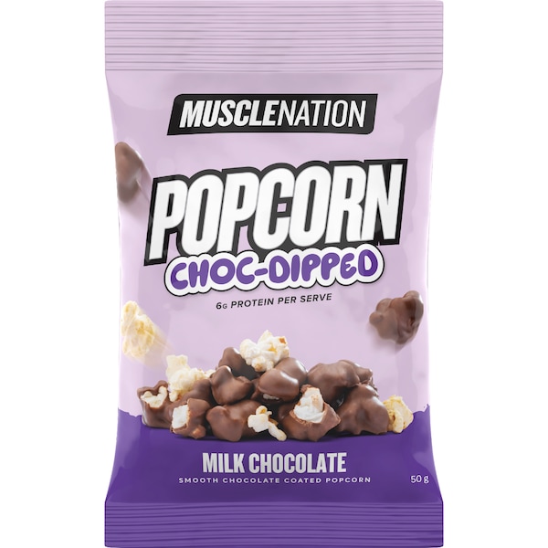 Muscle Nation Popcorn Milk Choc 50g