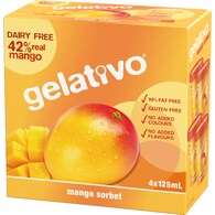 Gelativo Mango Sorbet Cups