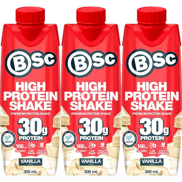 BSc Protein Shake Vanilla 300mL x 3 pack