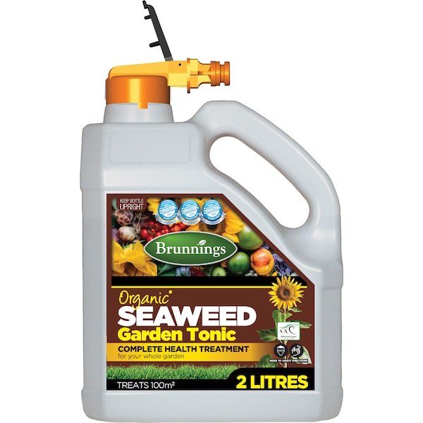 Brunnings Organic Seaweed Garden Tonic Hose On 2L