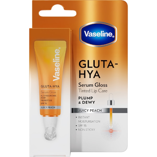 Vaseline Gluta-Hya Tinted Serum Lip Gloss Juicy Peach 10mL