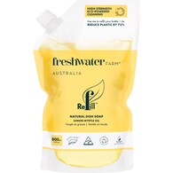 Freshwater Farm Australia Dishwashing Liquid Refill Pouch Lemon Myrtle