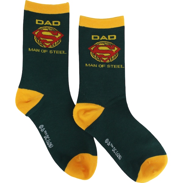 Father's Day Man of Steel Socks 1 pair